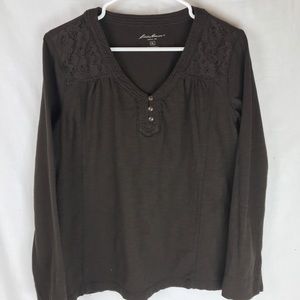 Eddie Bauer relaxed Henley. Sz. XL
